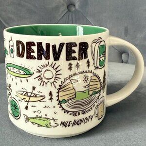 Starbucks Denver Been There Series Ceramic Coffee Mug, 14 Oz